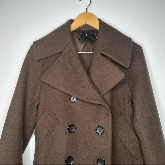 UNIQLO x +J Jil Sander Brown Double Face Peacoat Size Small - Picture 3 of 8